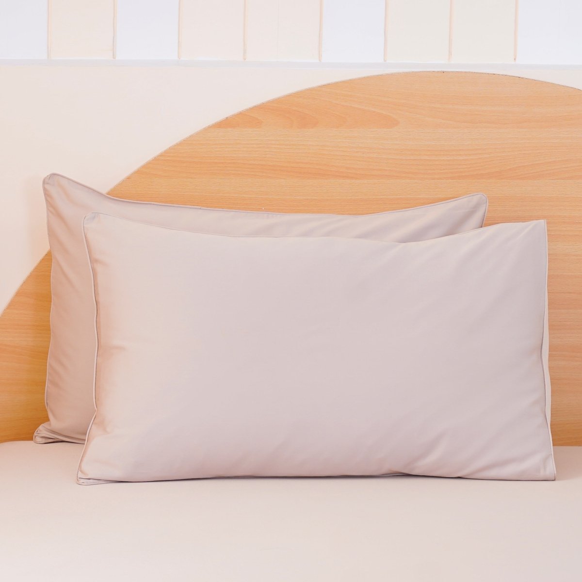 Ackly Bamboo - Beige Pillowcases x 2 - SHEET STORY - 3
