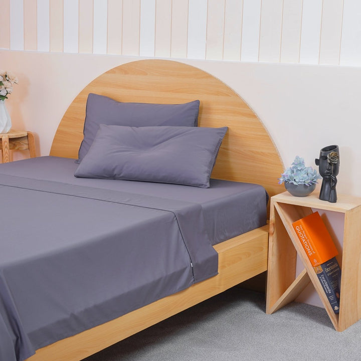 Ackly Bamboo - Charcoal Flat Sheet - SHEET STORY - 3