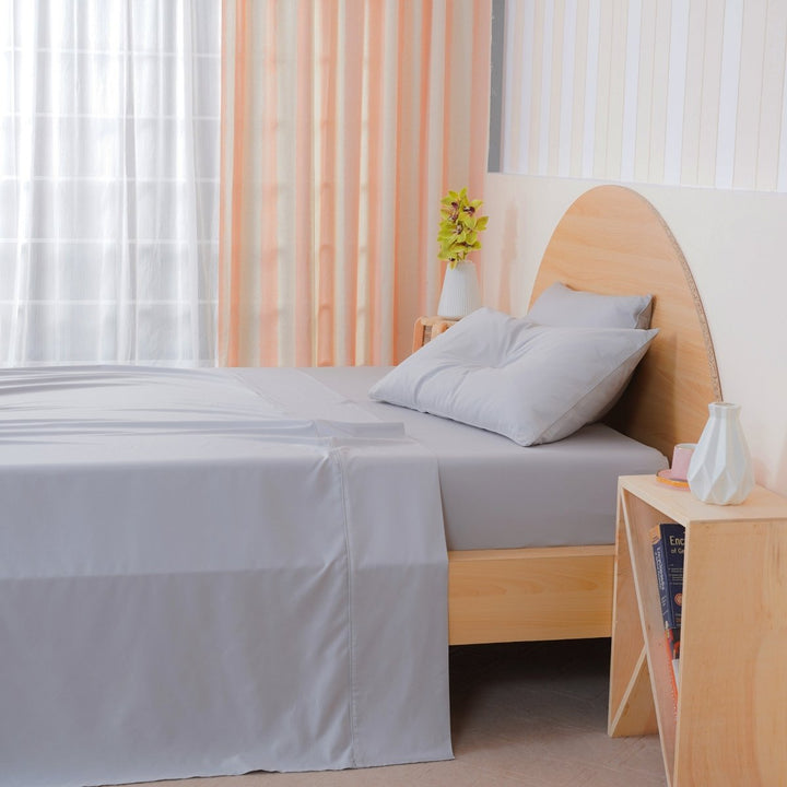 Ackly Bamboo - Dove Grey Flat Sheet - SHEET STORY - 2