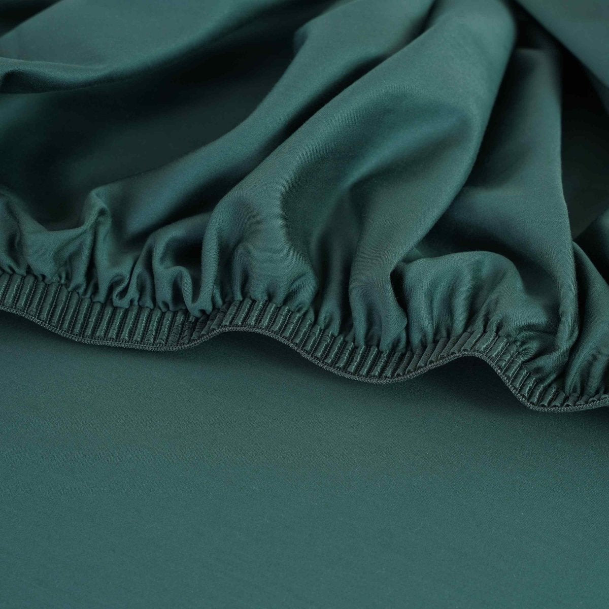 Ackly Bamboo - Royal Green Fitted Sheet - SHEET STORY - 2