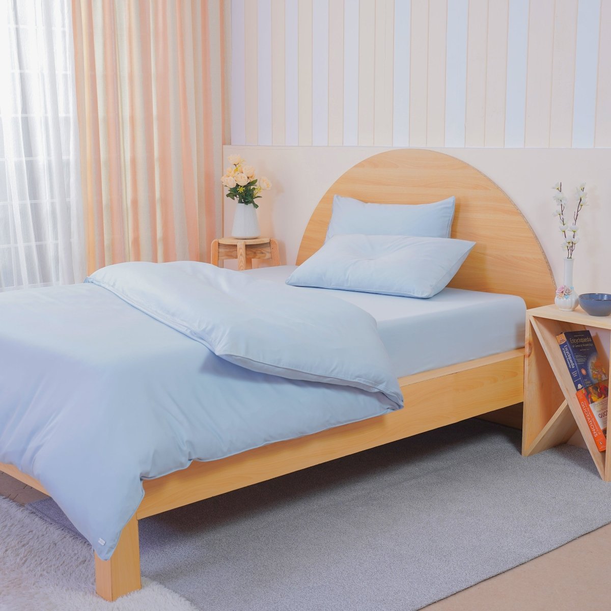 Ackly Bamboo - Sky Duvet Cover - SHEET STORY - 3