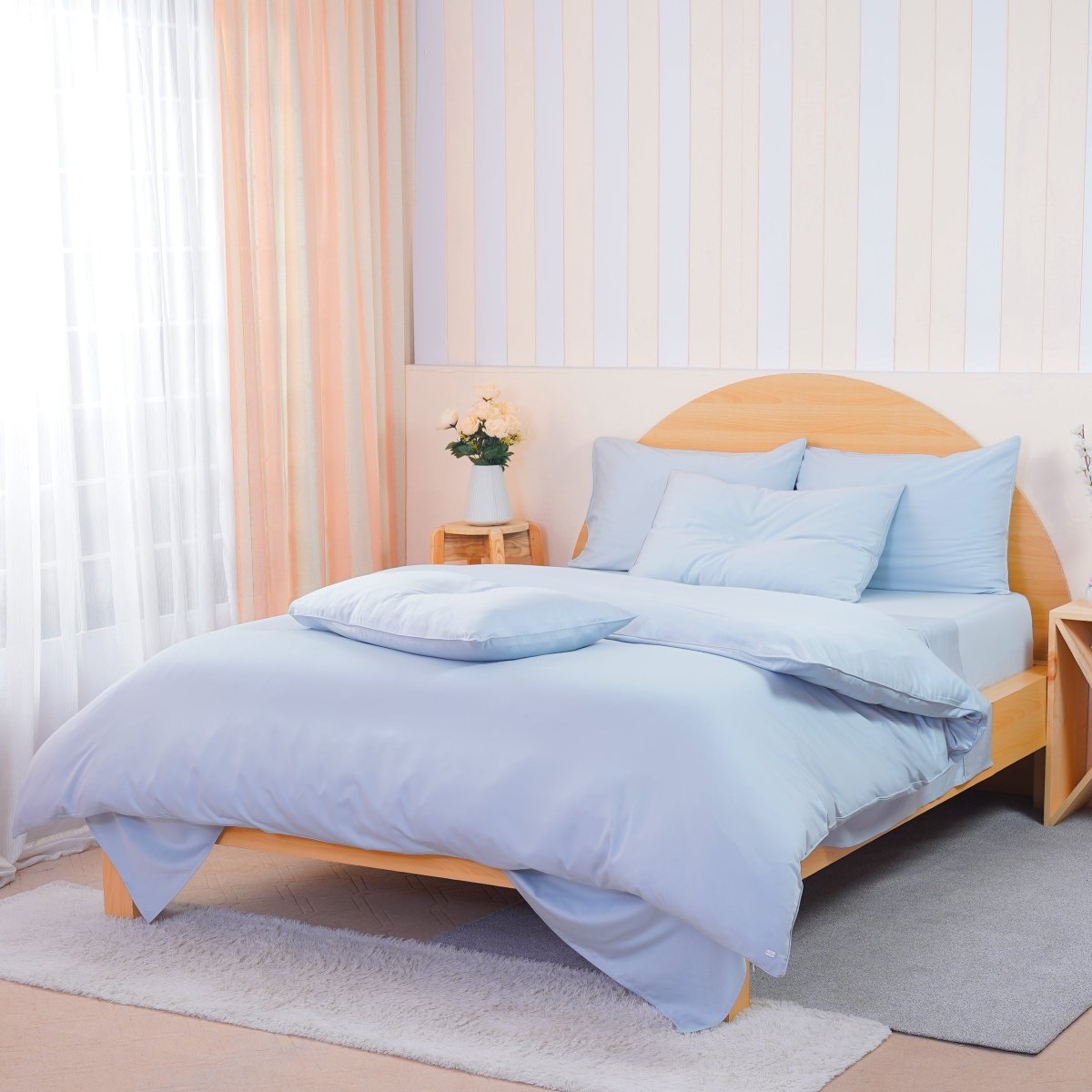 Ackly Bamboo - Sky Duvet Cover - SHEET STORY - 5