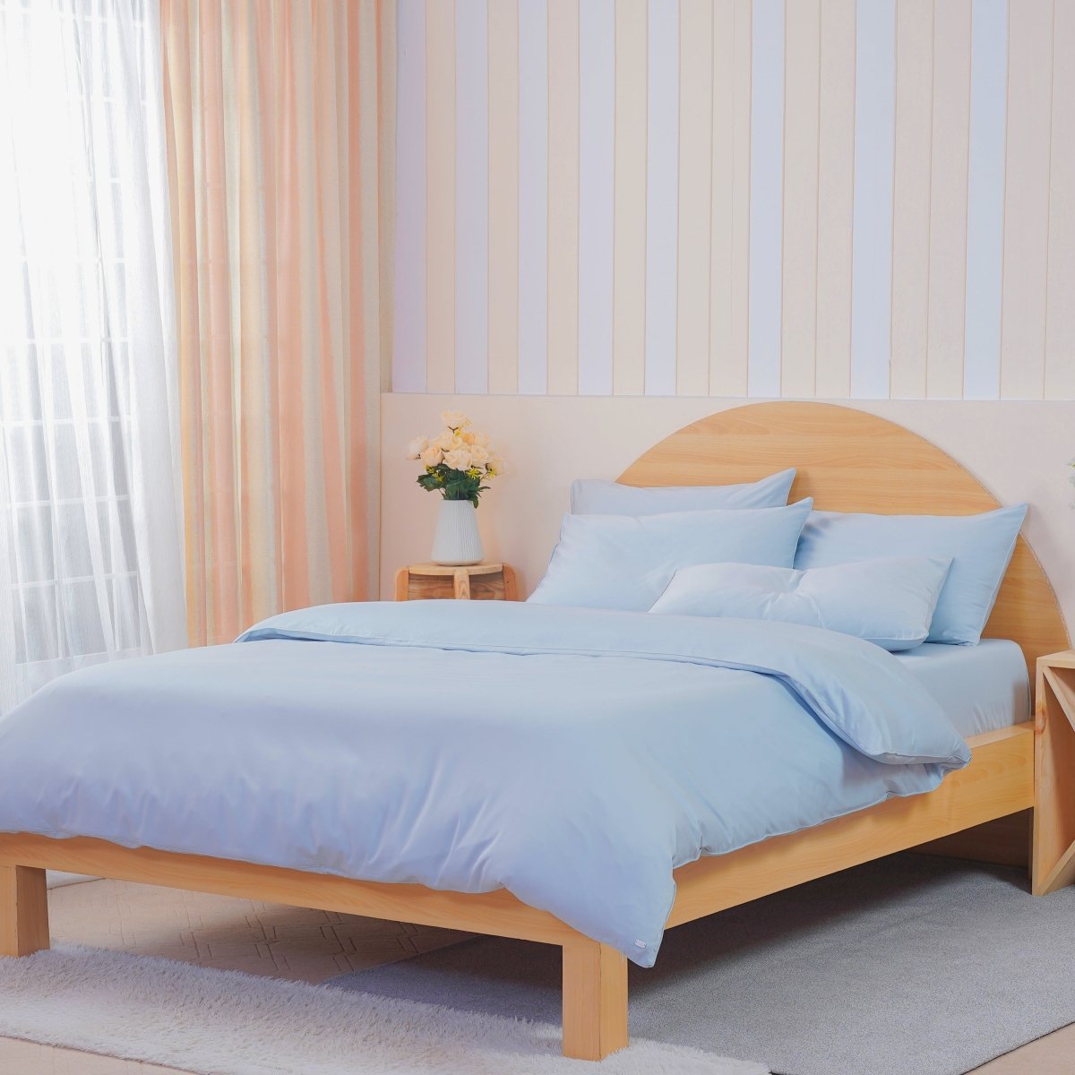 Ackly Bamboo - Sky Duvet Cover - SHEET STORY - 1