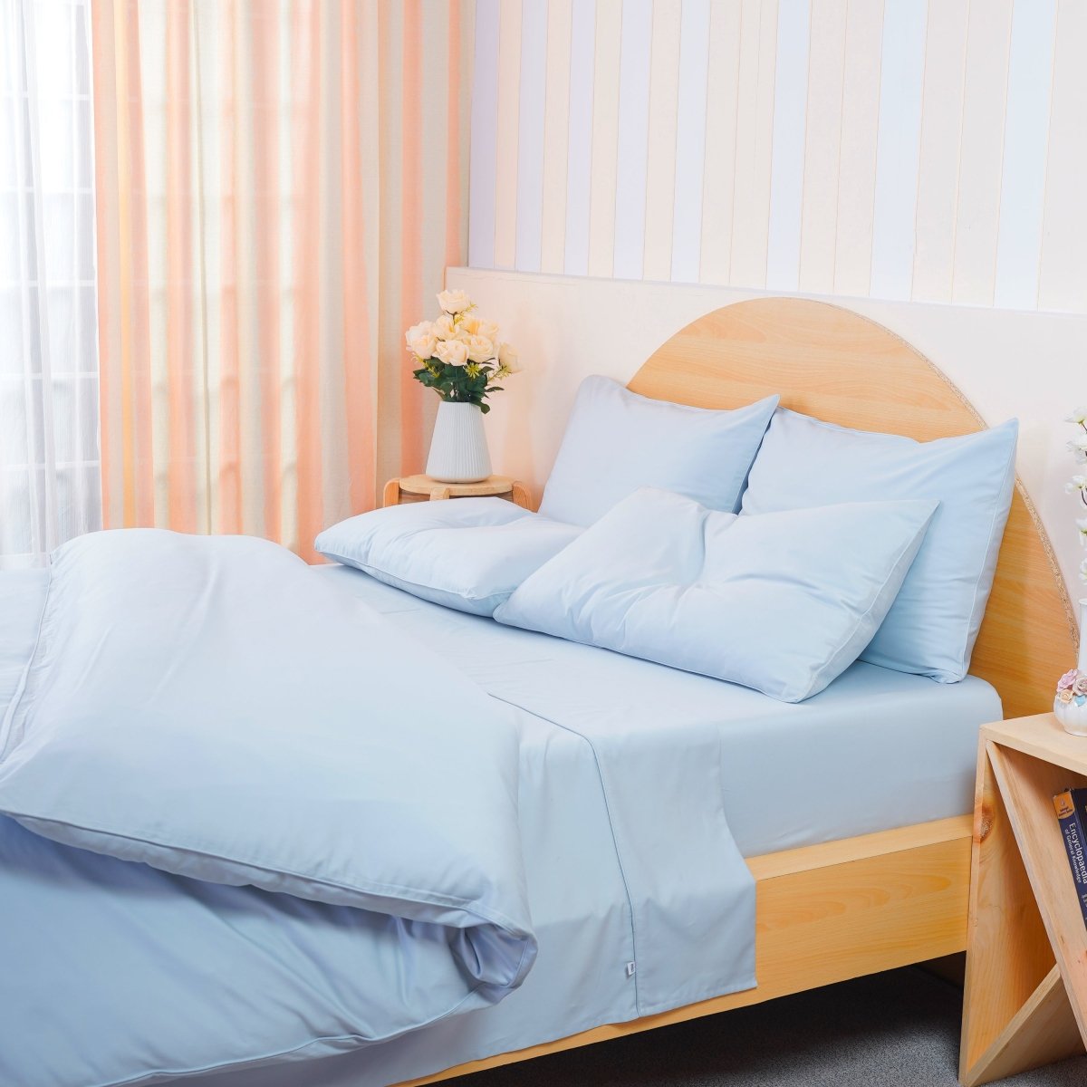 Ackly Bamboo - Sky Duvet Cover - SHEET STORY - 2