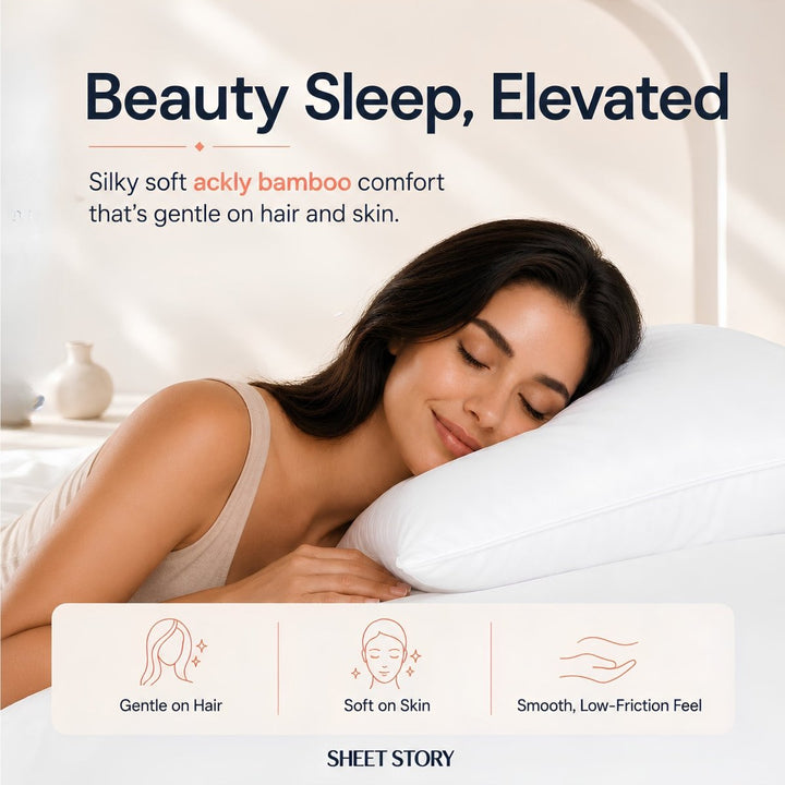 Ackly Bamboo White Duvet Cover Set - SHEET STORY - 6