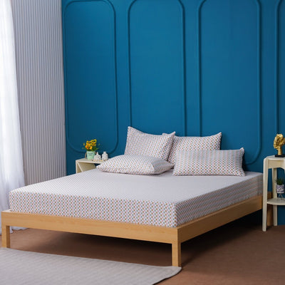 Ella Cotton - Gems Checkerboard Fitted Sheet - SHEET STORY - 2