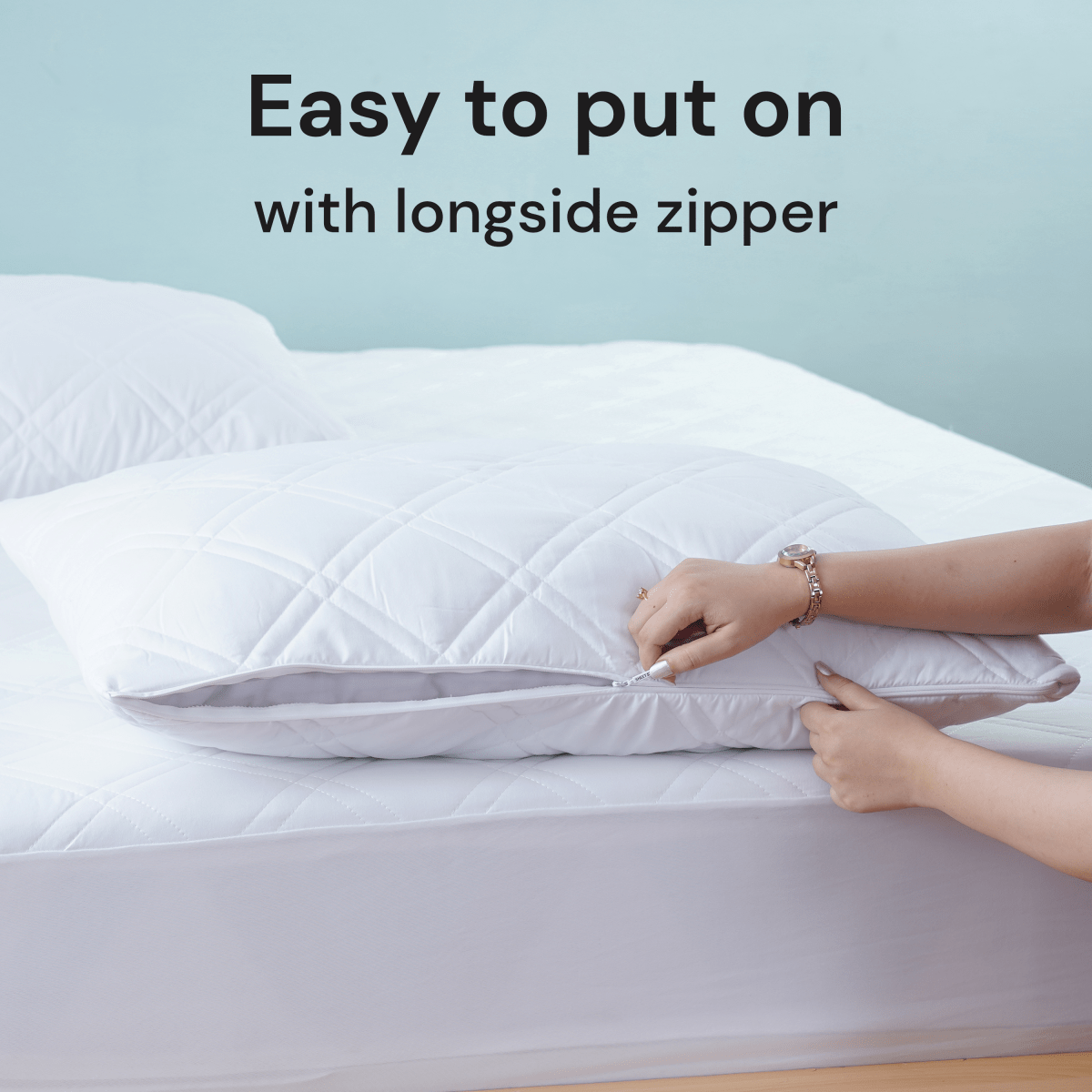 Quilted Pillow Protectors - SHEET STORY - 6