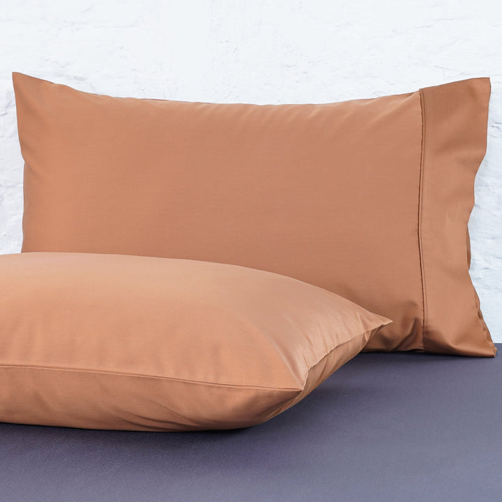 Ackly Bamboo - Terracotta Pillowcases - SHEET STORY - 1