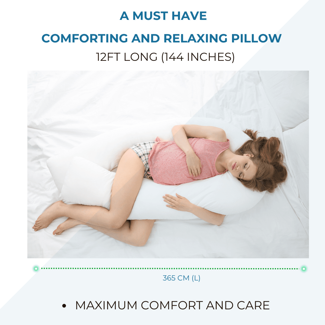 12 Ft Maternity Pillow And Case - Cream - SHEET STORY - 8