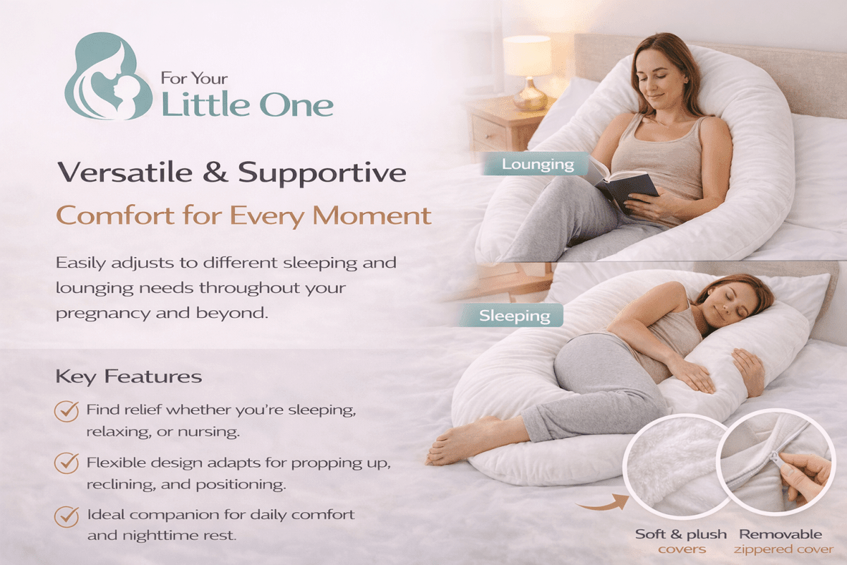 12 Ft Maternity Pillow And Case - Light Blue - SHEET STORY - 3