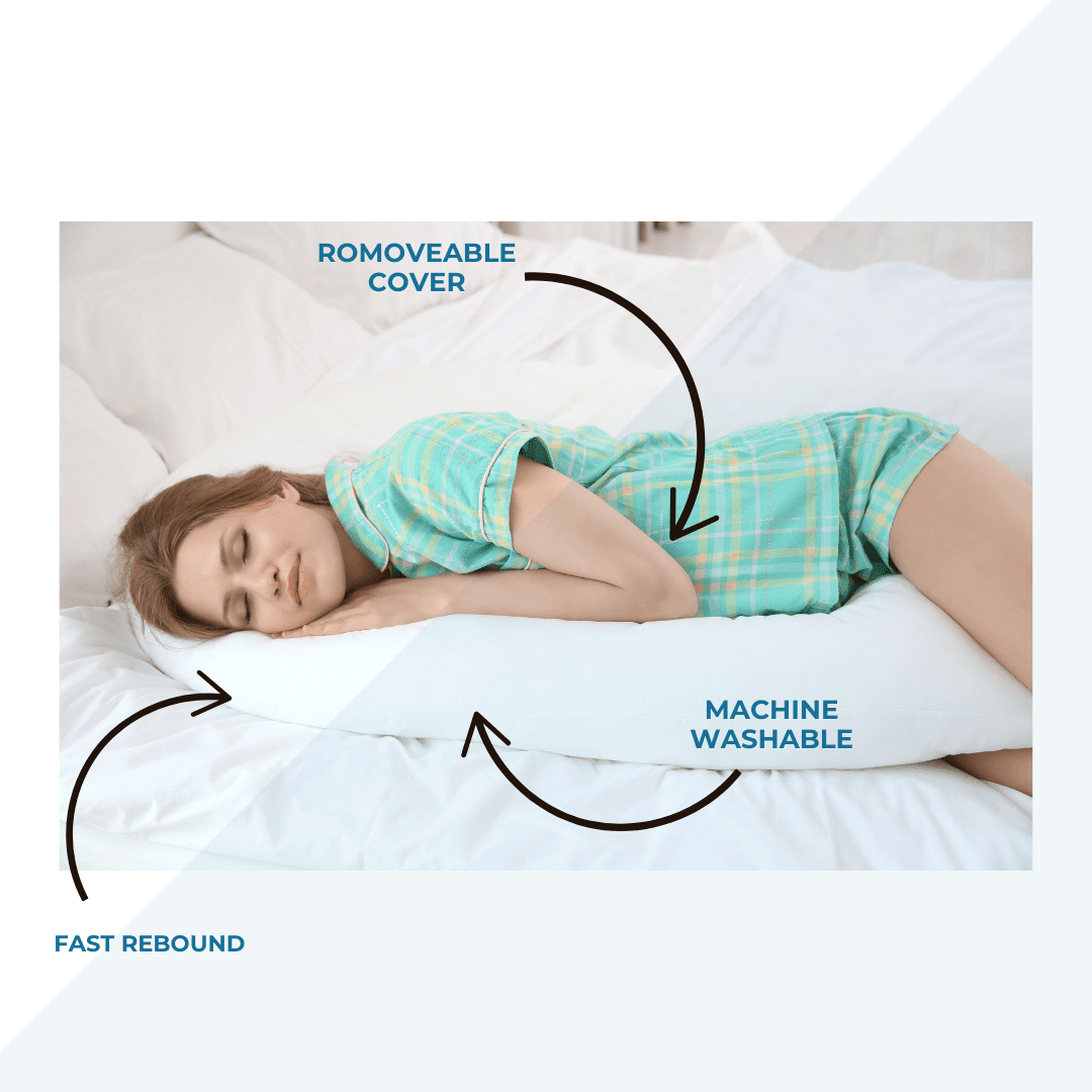 9 Ft Maternity Pillow And Case - Cream - SHEET STORY - 6