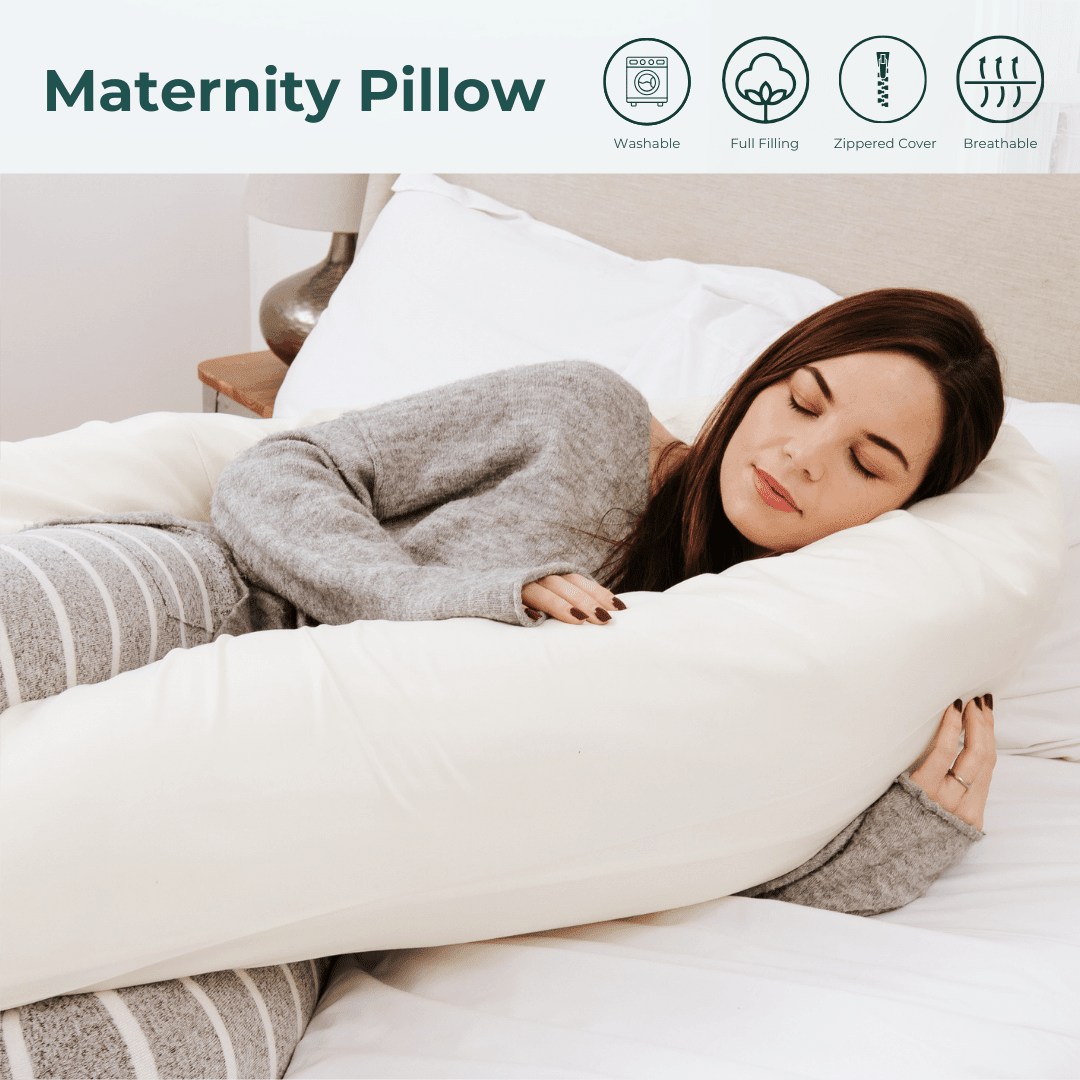 9 Ft Maternity Pillow And Case - Cream - SHEET STORY - 7