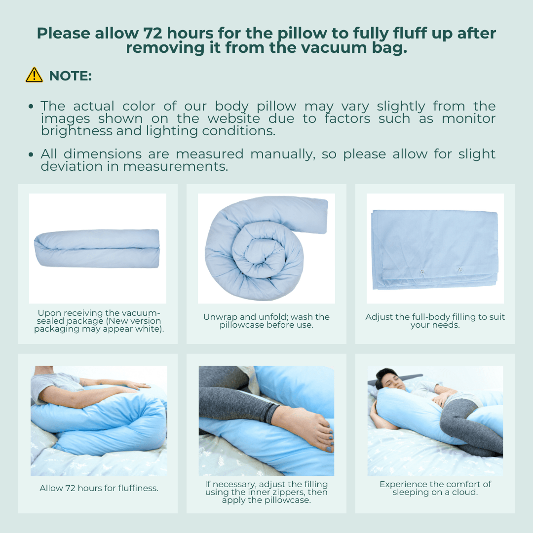 9ft Maternity Pregnancy Support Pillow - No Case - SHEET STORY - 7