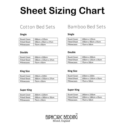 Pure Egyptian Cotton Duvet Cover Bed Set in Plain White