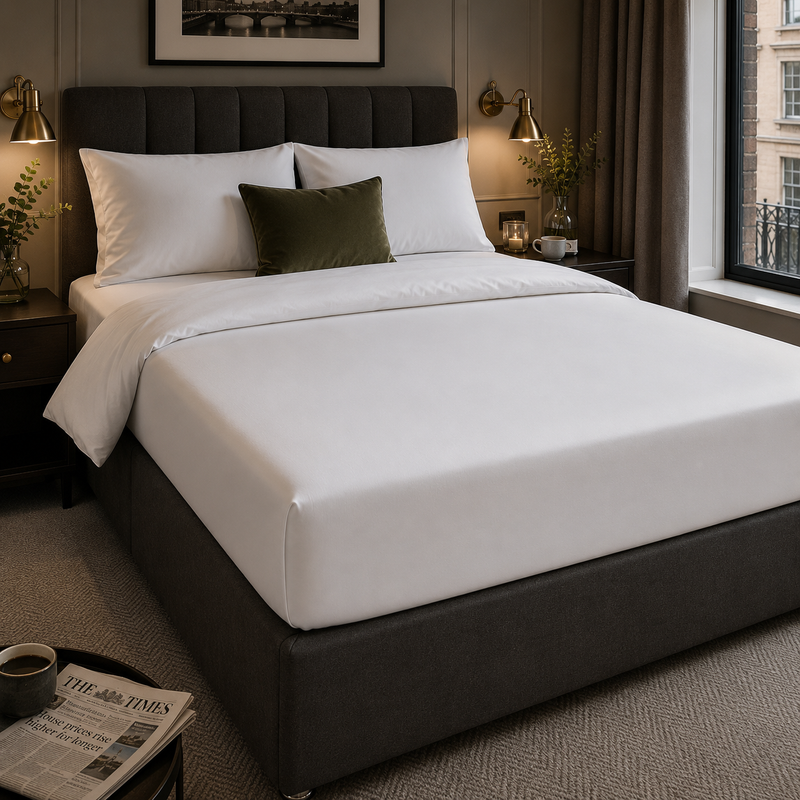 Ackly Bamboo - White Fitted Sheet