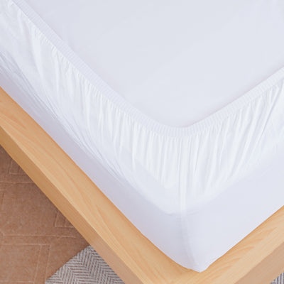Ackly Bamboo - White Fitted Sheet - SHEET STORY - 8