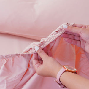 Ackly Bamboo - Blush Fitted Sheet - SHEET STORY - 3