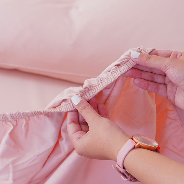 Ackly Bamboo - Blush Fitted Sheet - SHEET STORY - 3