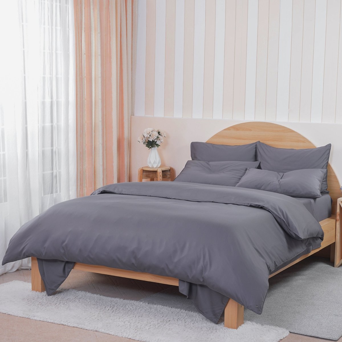Ackly Bamboo - Charcoal Bedding - SHEET STORY - 3