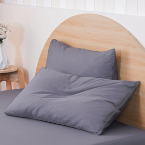 Ackly Bamboo - Charcoal Pillowcases Pair - SHEET STORY - 1