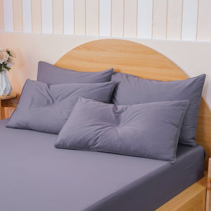 Ackly Bamboo - Charcoal Pillowcases Pair - SHEET STORY - 4