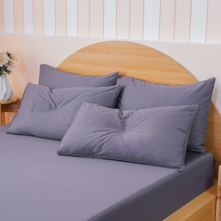 Ackly Bamboo - Charcoal Pillowcases Pair - SHEET STORY - 4
