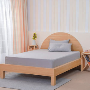 Ackly Bamboo - Dove Grey Fitted Sheet - SHEET STORY - 1