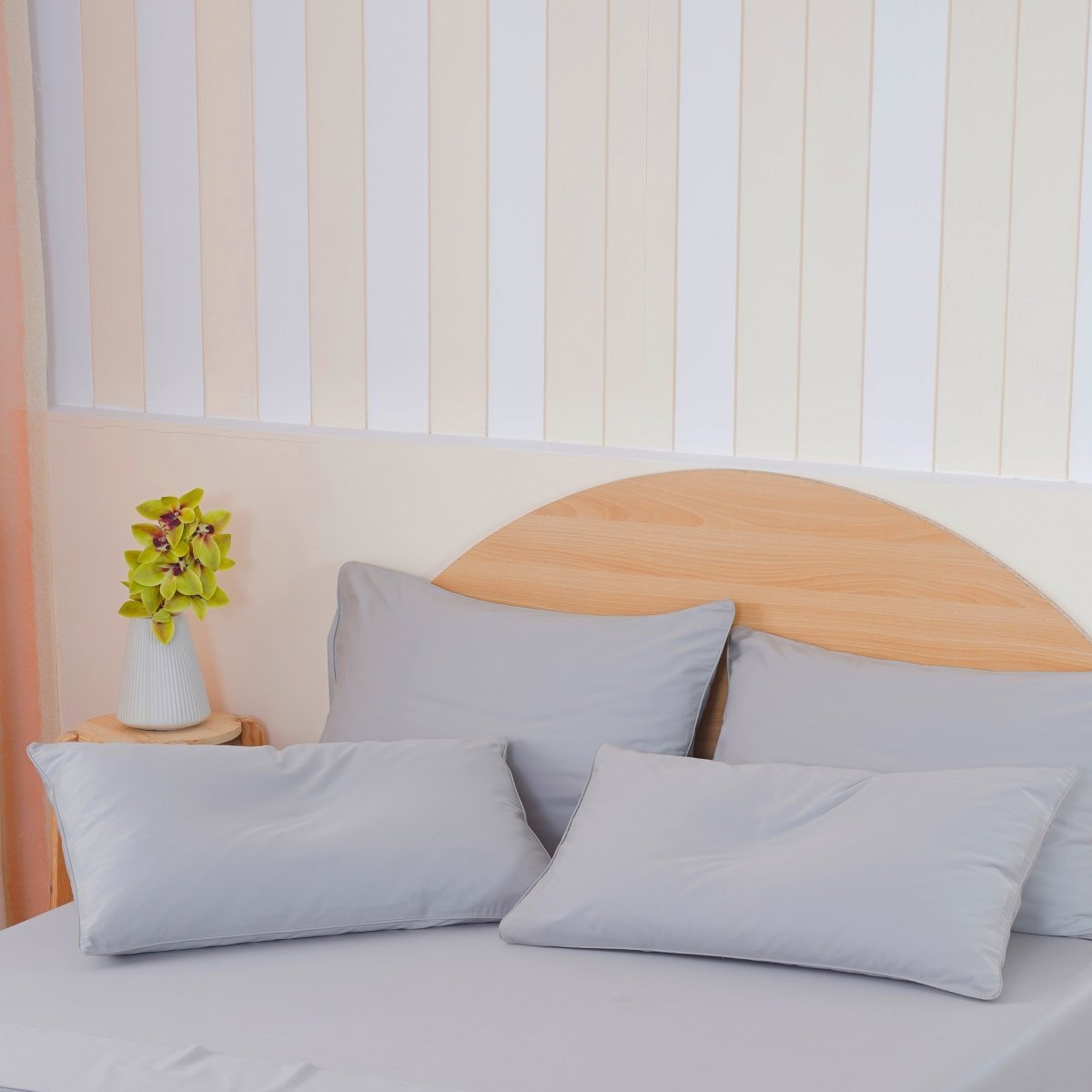 Ackly Bamboo - Dove Grey Pillowcases Pair - SHEET STORY - 2
