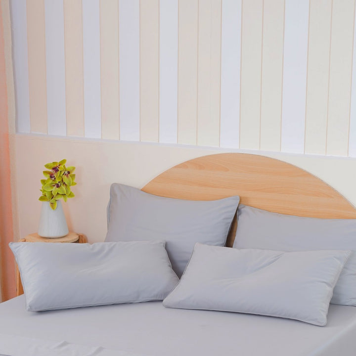 Ackly Bamboo - Dove Grey Pillowcases Pair - SHEET STORY - 2
