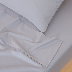 Ackly Bamboo - Dove Grey Pillowcases Pair - SHEET STORY - 5