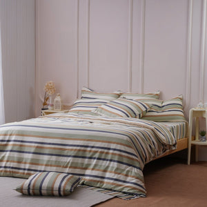 Ackly Bamboo Harmony Stripe Duvet Cover Set