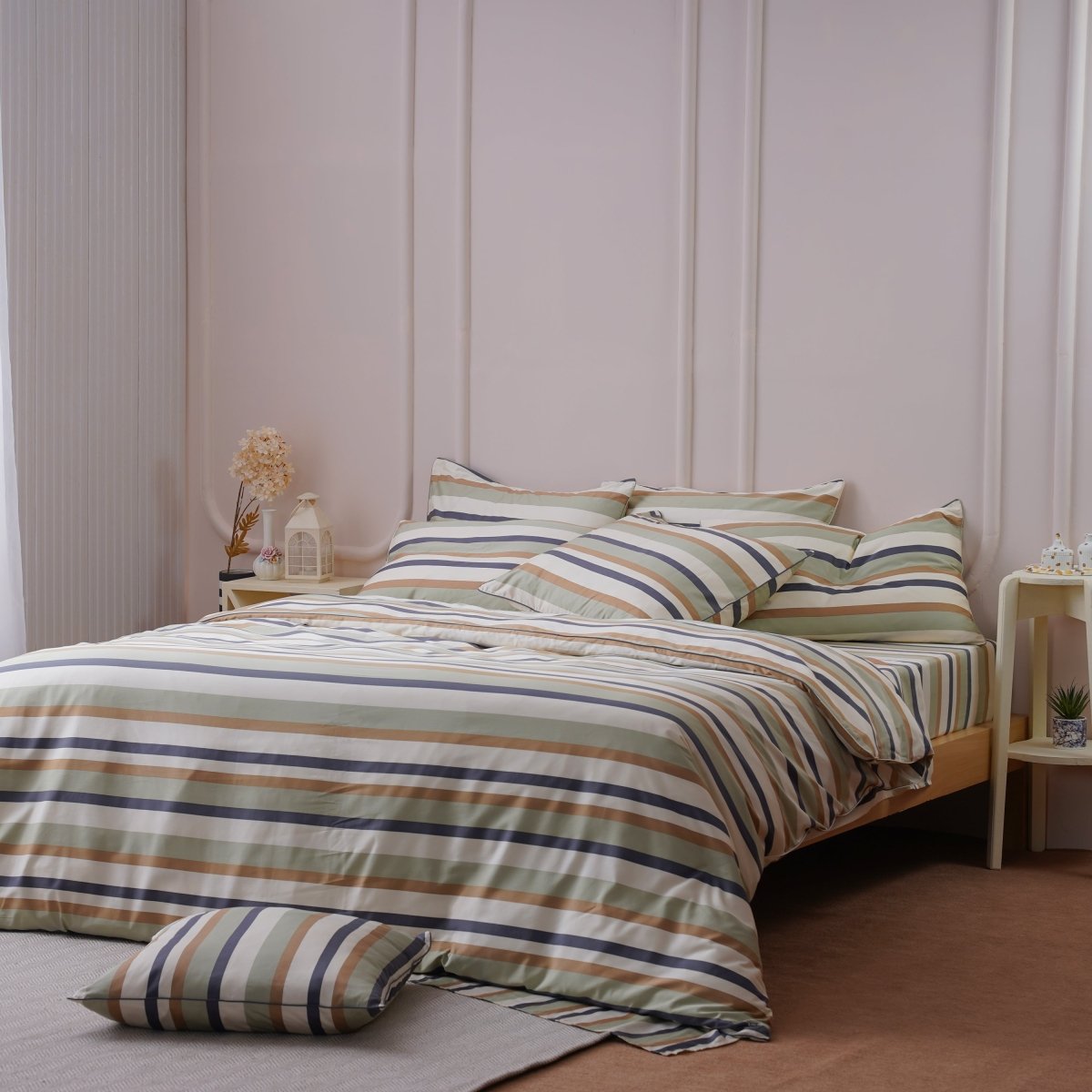 Ackly Bamboo - Harmony Stripe Fitted Sheet - SHEET STORY - 8