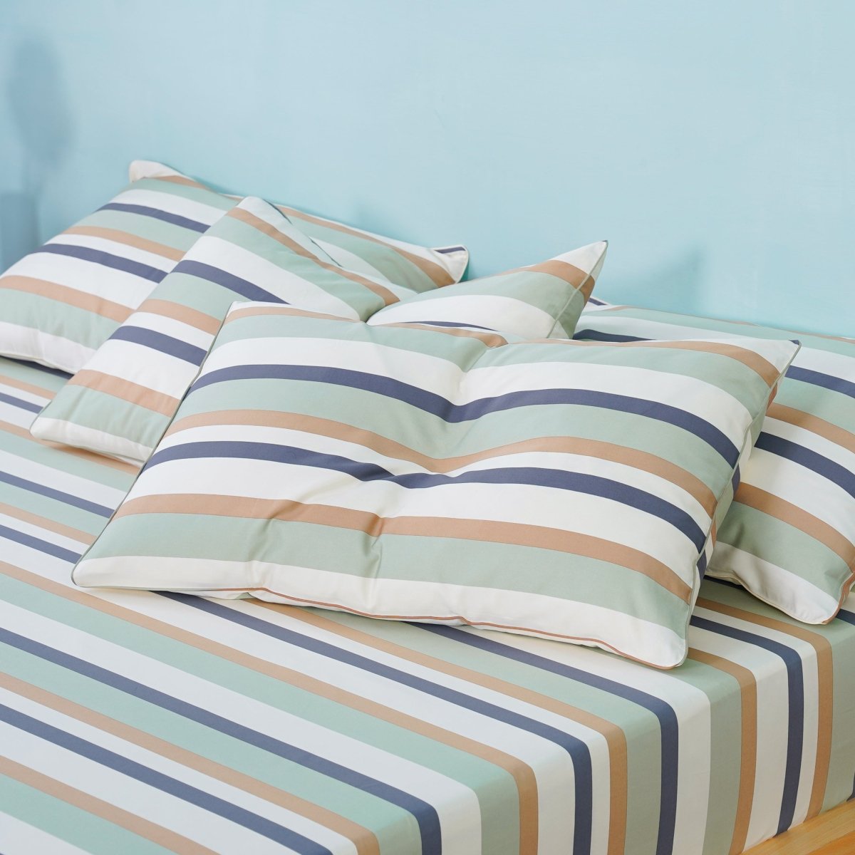 Ackly Bamboo - Harmony Stripe Pillowcases x 2 - SHEET STORY - 6