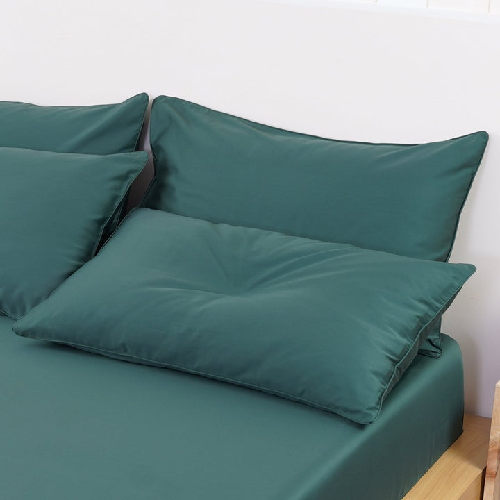 Ackly Bamboo - Royal Green Bedding Set - SHEET STORY - 2