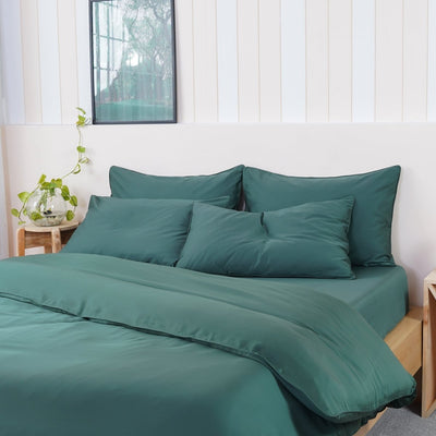 Ackly Bamboo - Royal Green Duvet Cover - SHEET STORY - 2