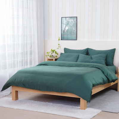 Ackly Bamboo - Royal Green Duvet Cover - SHEET STORY - 1