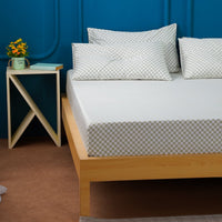 Ackly Bamboo - Sage Checkerboard Fitted Sheet - SHEET STORY - 1