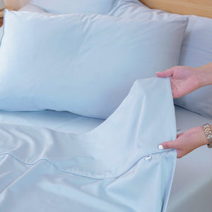 Ackly Bamboo - Sky Flat Sheet - SHEET STORY - 3