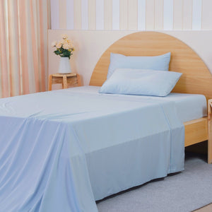Ackly Bamboo - Sky Flat Sheet - SHEET STORY - 2