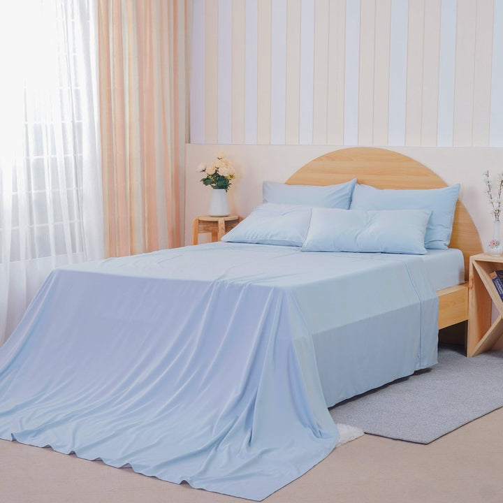 Ackly Bamboo - Sky Flat Sheet - SHEET STORY - 1