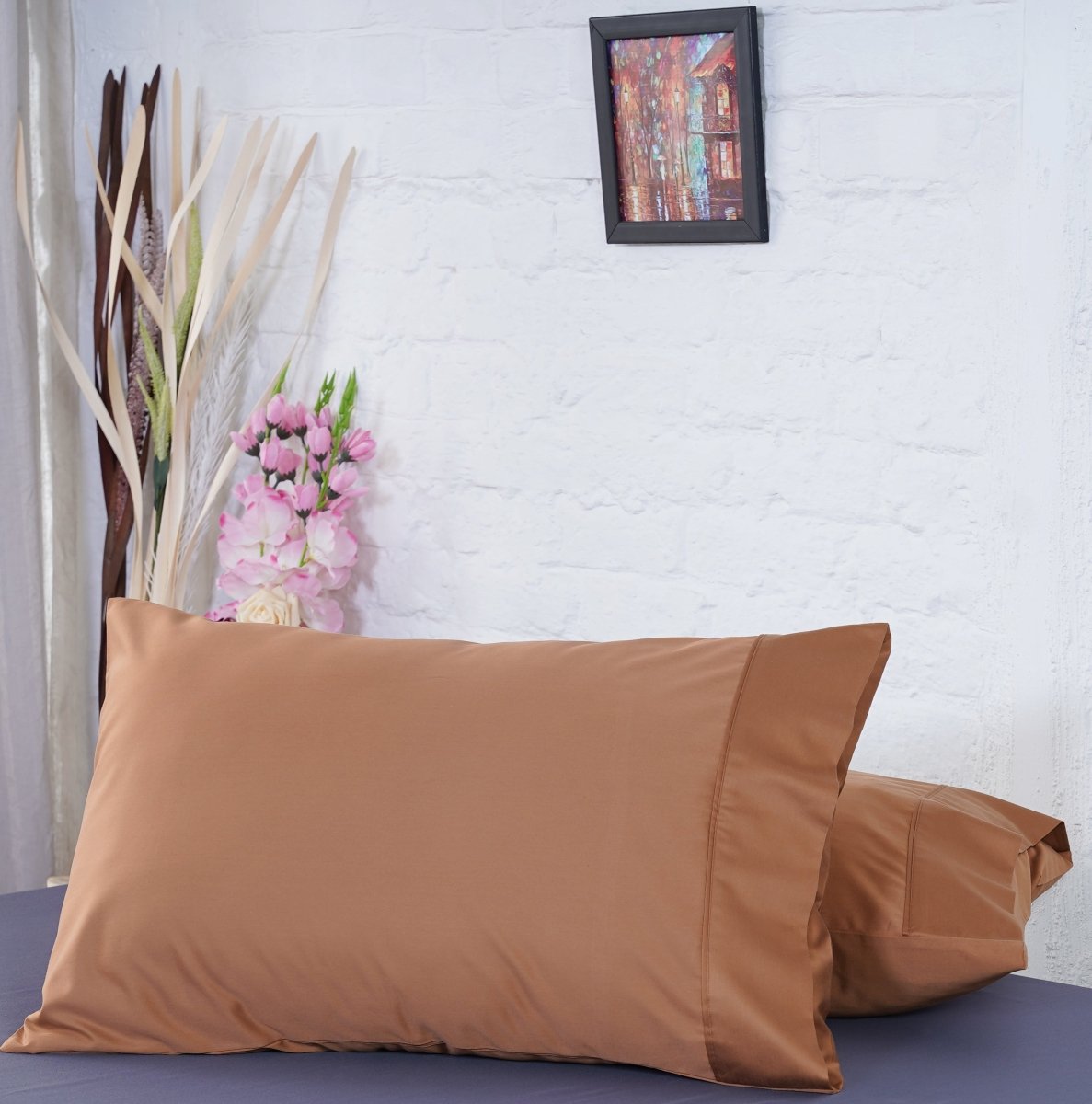 Ackly Bamboo - Terracotta Pillowcases x 2 - SHEET STORY - 4