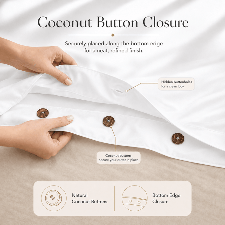 Ackly Bamboo - White Duvet Cover, Fitted Sheet & Pillowcases Set - SHEET STORY - 3
