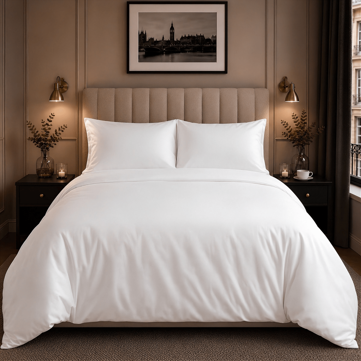 Ackly Bamboo - White Duvet Cover - SHEET STORY - 9