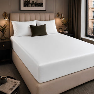 Ackly Bamboo - White Fitted Sheet