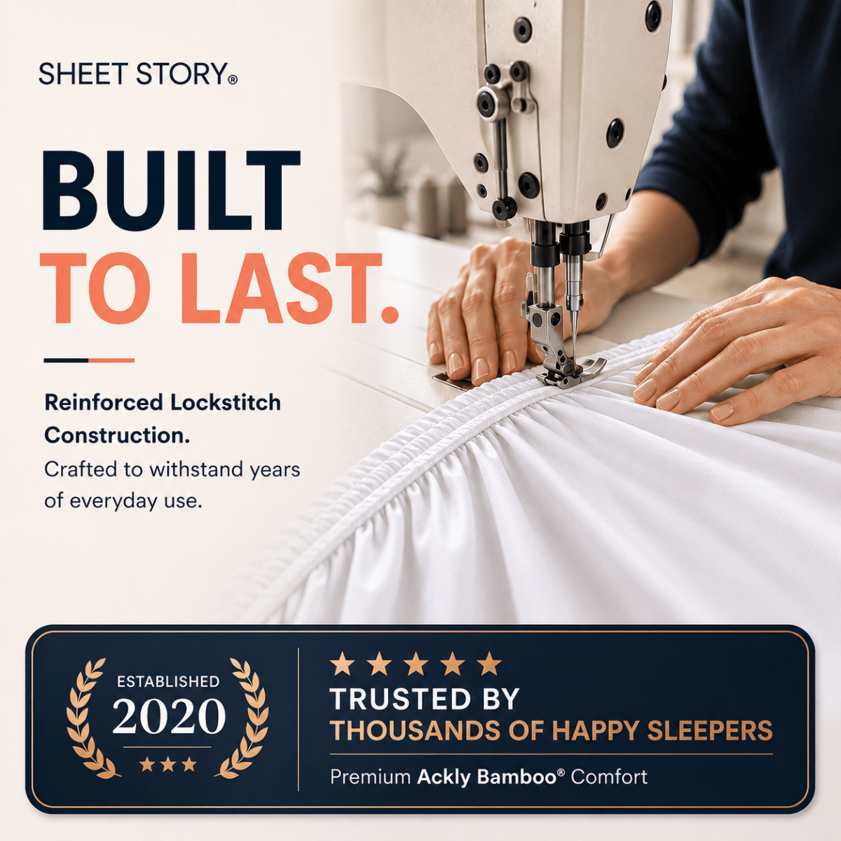 Ackly Bamboo - White Fitted Sheet - SHEET STORY - 8