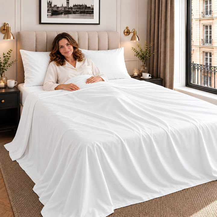 Ackly Bamboo - White Flat Sheet - SHEET STORY - 3