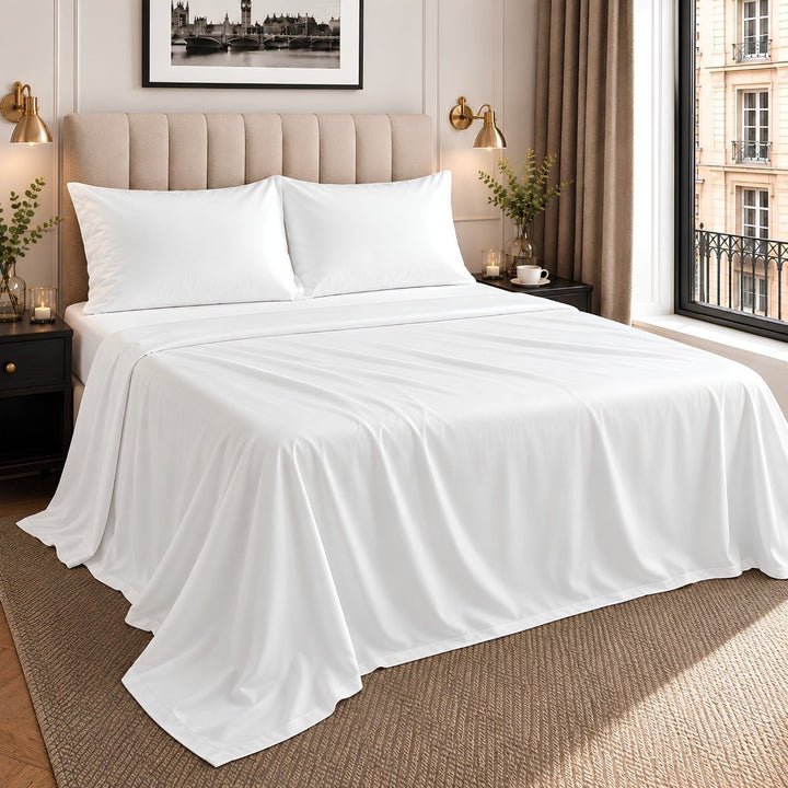 Ackly Bamboo - White Flat Sheet - SHEET STORY - 1