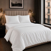 Ackly Bamboo White Full Bedding Set - SHEET STORY - 1