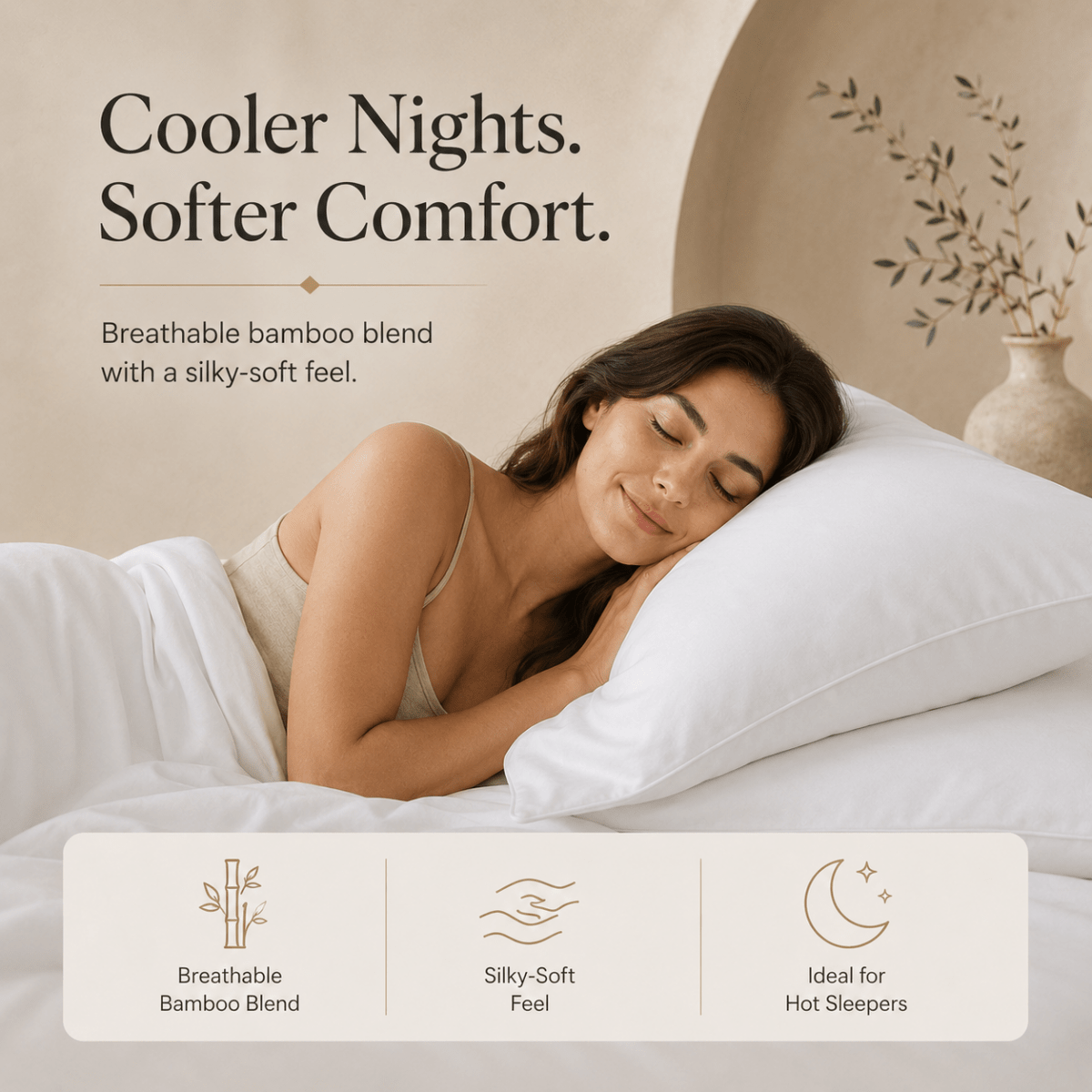 Ackly Bamboo - White Pillowcases Pair - SHEET STORY - 5