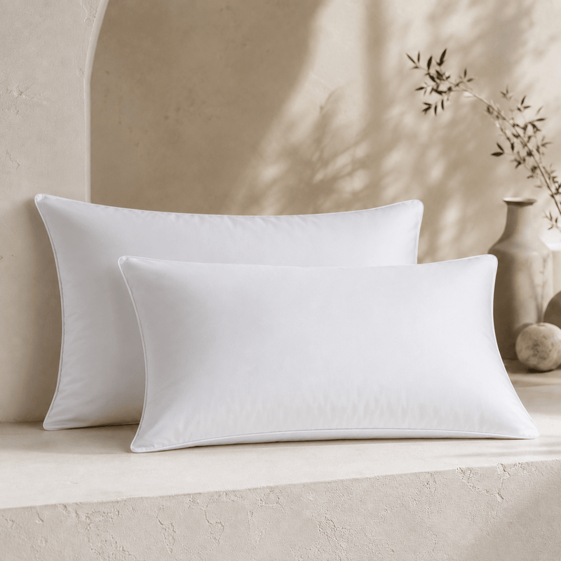 Ackly Bamboo - White Pillowcases Pair - SHEET STORY - 1